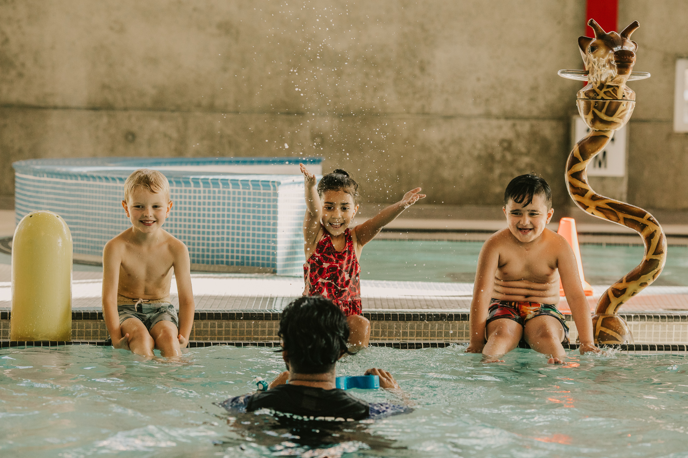 Kids at the pool