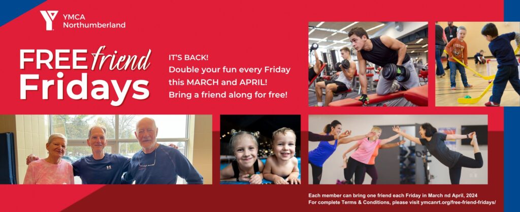 Free Friend Fridays in April and May