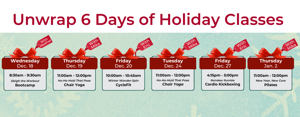 6 days holiday classes header